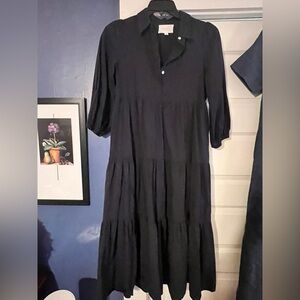 EUC Small Pomander Place Navy Mabel Dress